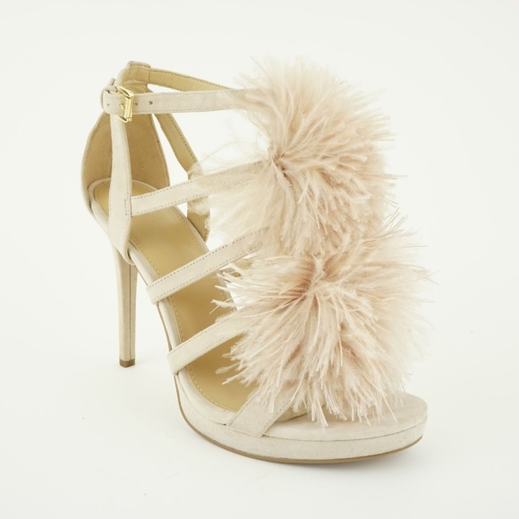Michael Kors Women's Fara Heels Sandals, Soft Pink - Picture 1 of 6